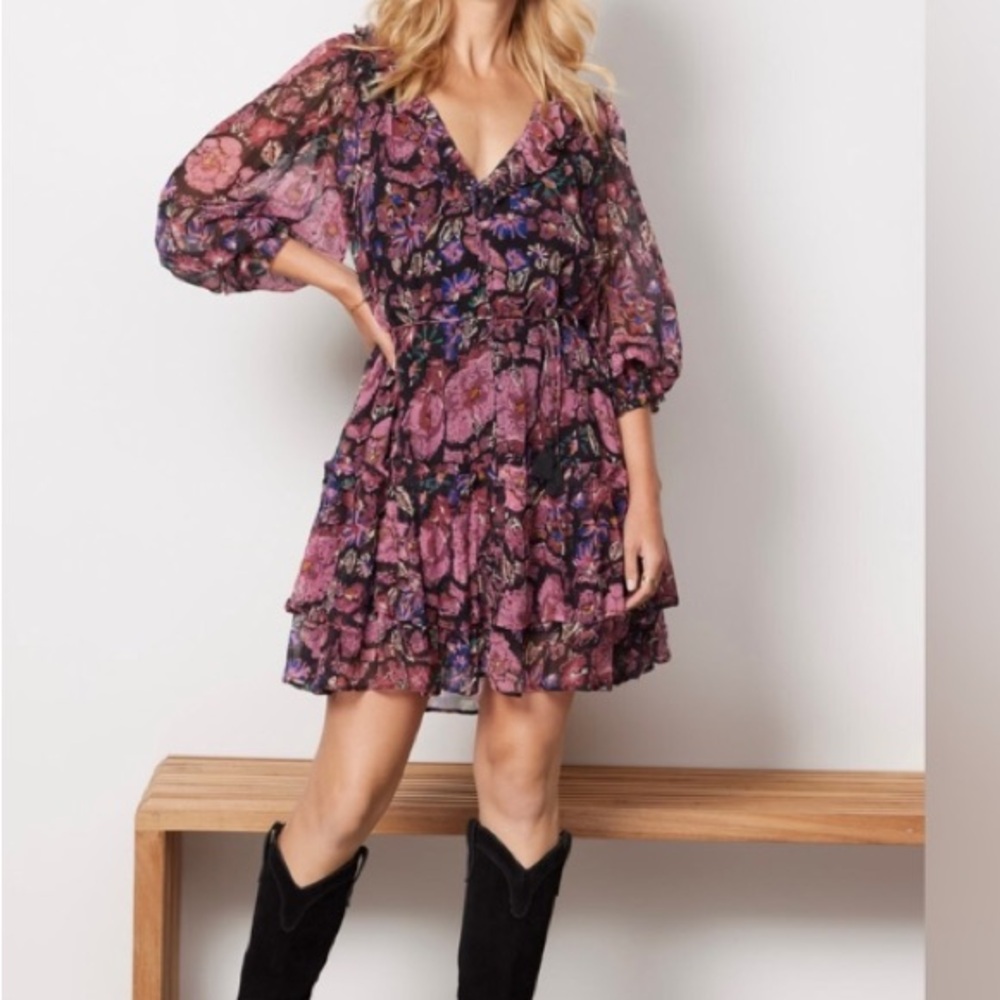 Cleobella black and pink dress ! NWOT